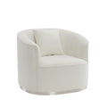 Odette Chair W 1 Pillow, Beige Chenille Lv01919 Beige Chenille