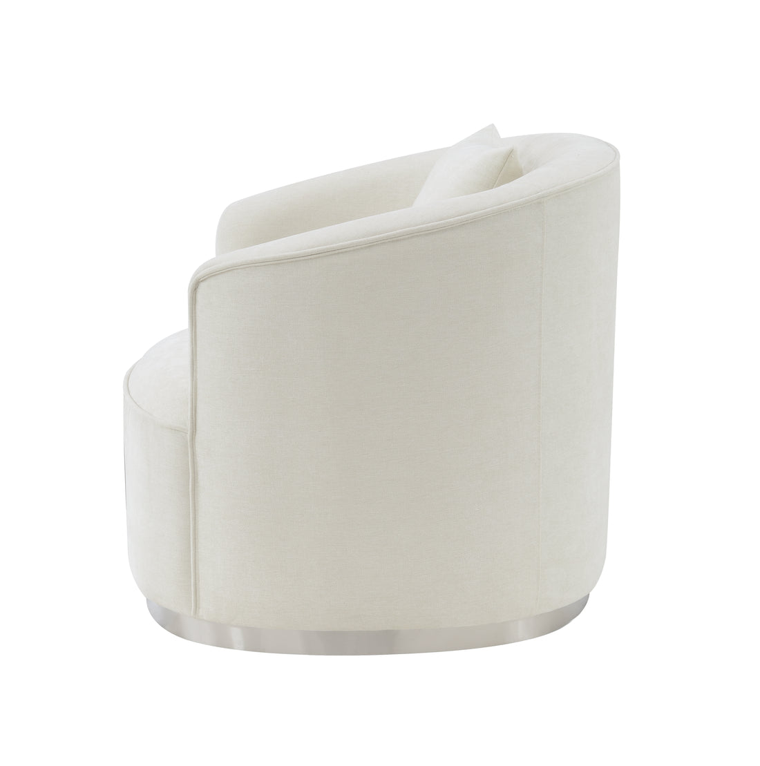 Odette Chair W 1 Pillow, Beige Chenille Lv01919 Beige Chenille