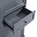 Bathroom Storage Cabinet, Tall Storage Cabinet with grey-mdf