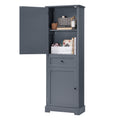 Bathroom Storage Cabinet, Tall Storage Cabinet with grey-mdf