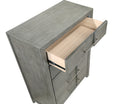 Kenzo Modern Style 5 Drawer Chest Made with Wood in gray-bedroom-contemporary-modern-solid