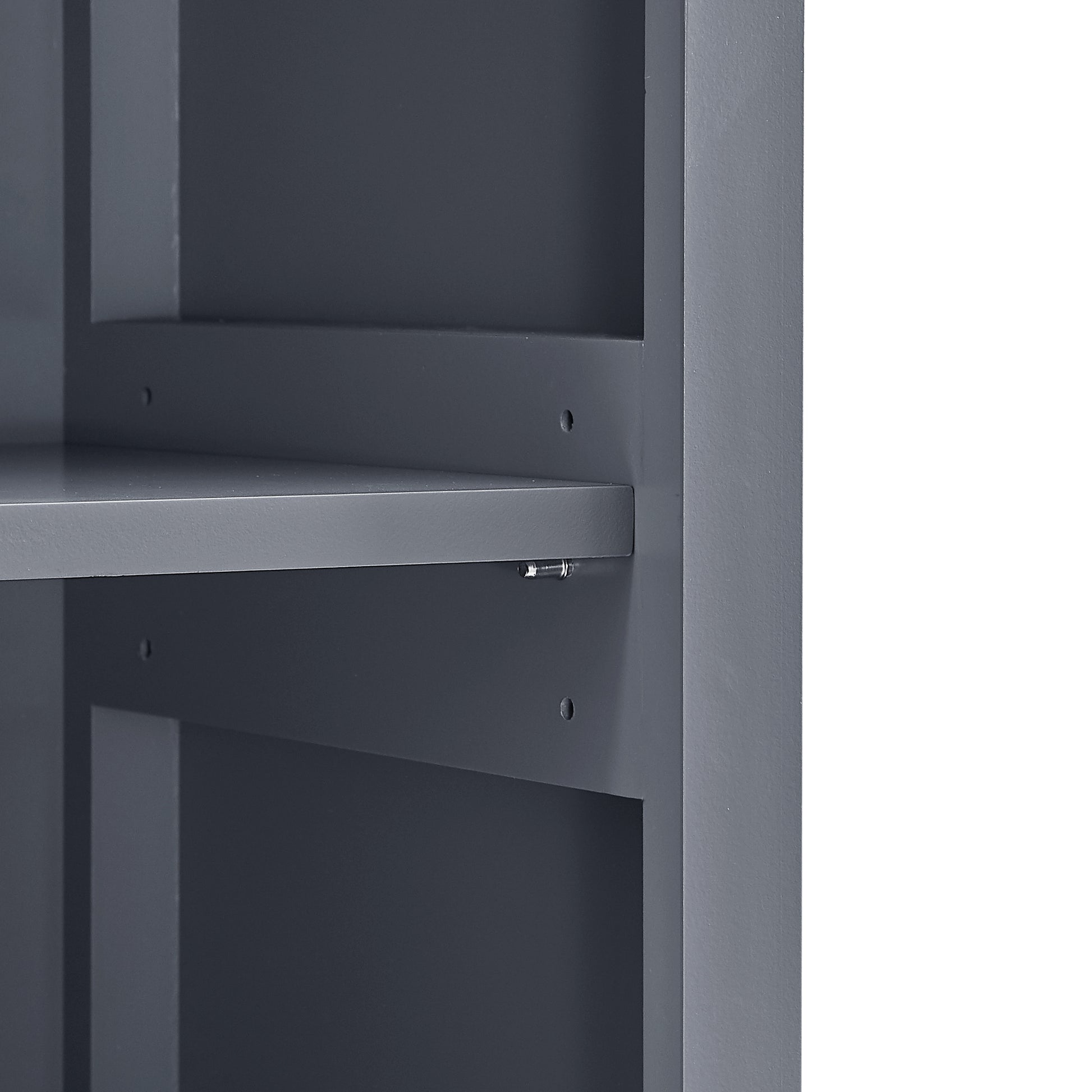 Bathroom Storage Cabinet, Tall Storage Cabinet with grey-mdf