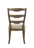 Parfield Side Chair Set 2 , Fabric & Weathered Oak Finish Dn01808 Oak Fabric