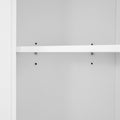 Tall Bathroom Storage Cabinet, Corner Cabinet with white-mdf