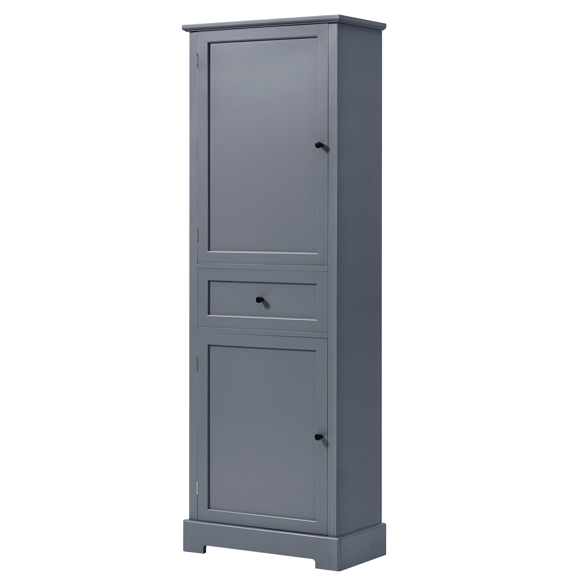 Bathroom Storage Cabinet, Tall Storage Cabinet with grey-mdf