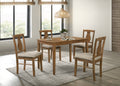 Kayee 5 Pc Pack Dining Set, Weathered Oak Finish Dn01804 Oak Wood