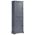 Bathroom Storage Cabinet, Tall Storage Cabinet with grey-mdf