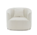Odette Chair W 1 Pillow, Beige Chenille Lv01919 Beige Chenille