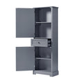 Bathroom Storage Cabinet, Tall Storage Cabinet with grey-mdf