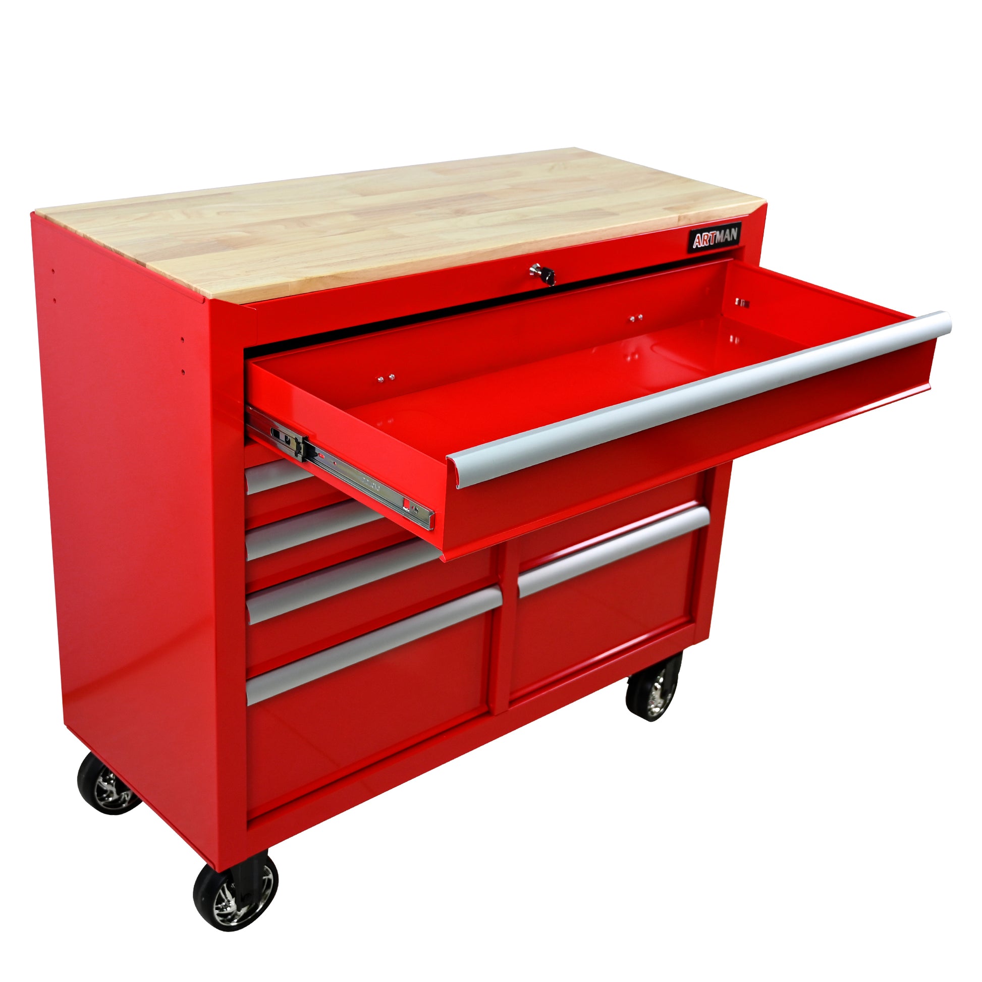 9 Drawers Multifunctional Tool Cart With Wheels