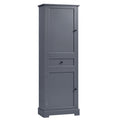 Bathroom Storage Cabinet, Tall Storage Cabinet with grey-mdf