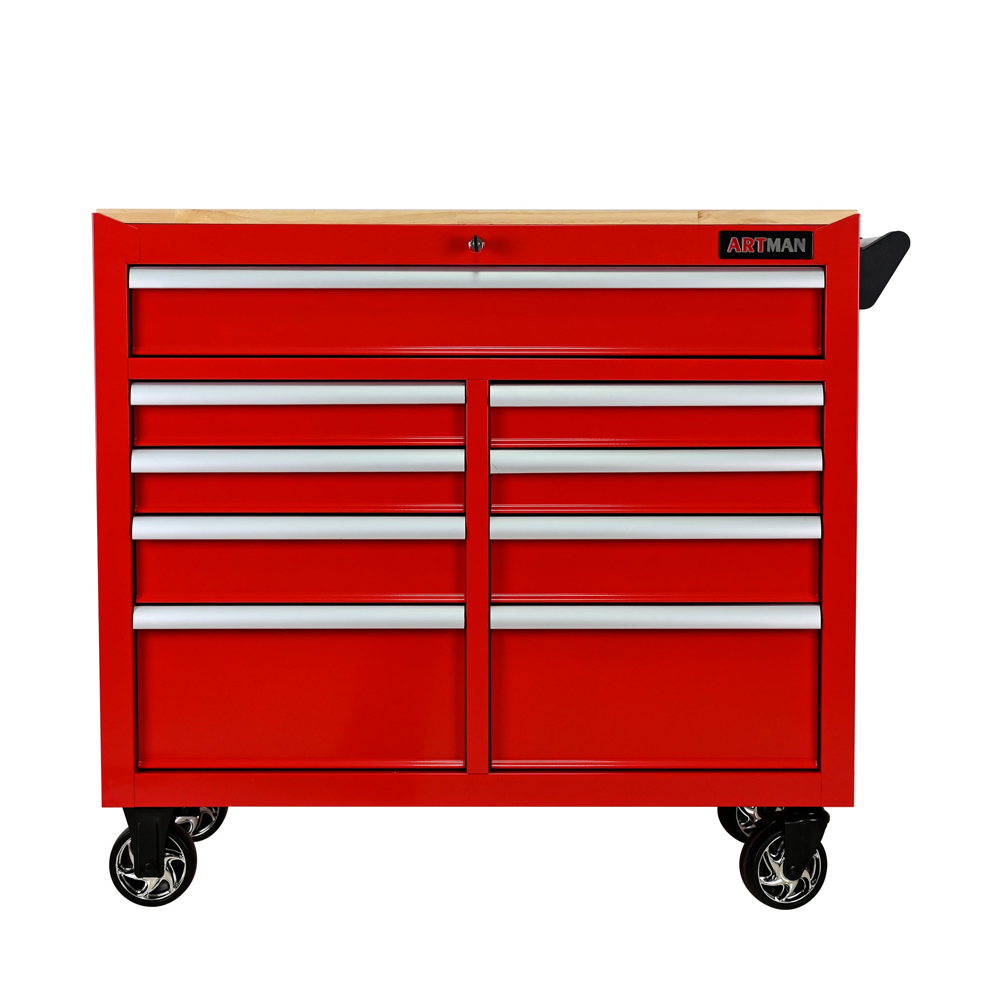 9 Drawers Multifunctional Tool Cart With Wheels