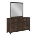 Kenzo Modern Style 6 Drawer Dresser Made with Wood in walnut-bedroom-contemporary-modern-solid