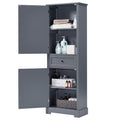 Bathroom Storage Cabinet, Tall Storage Cabinet with grey-mdf