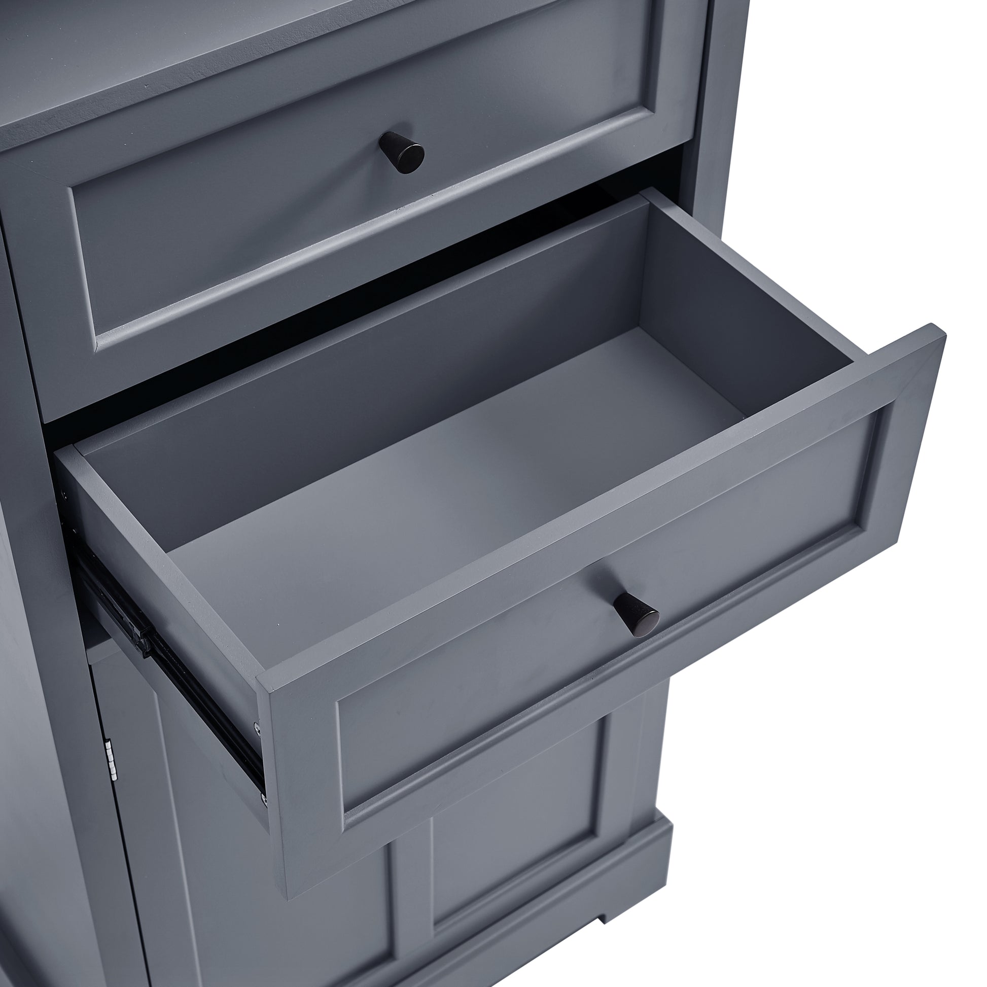 Bathroom Storage Cabinet, Tall Storage Cabinet with grey-mdf