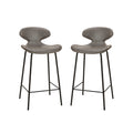 Hassan Counter & Bar Stool,Set Of 2,Grey - Grey