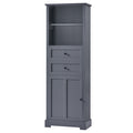 Bathroom Storage Cabinet, Tall Storage Cabinet with grey-mdf