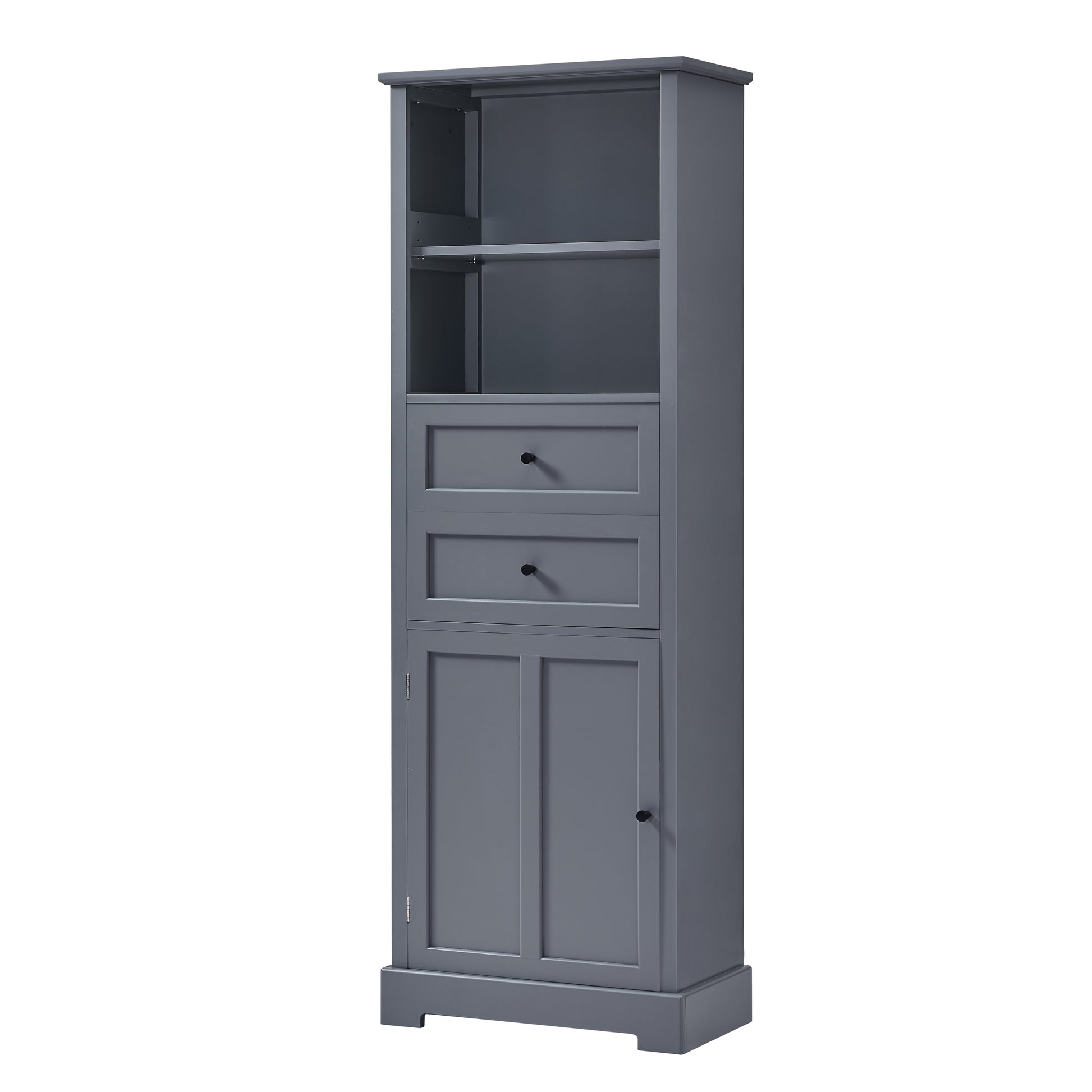 Bathroom Storage Cabinet, Tall Storage Cabinet with grey-mdf