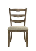 Parfield Side Chair Set 2 , Fabric & Weathered Oak Finish Dn01808 Oak Fabric