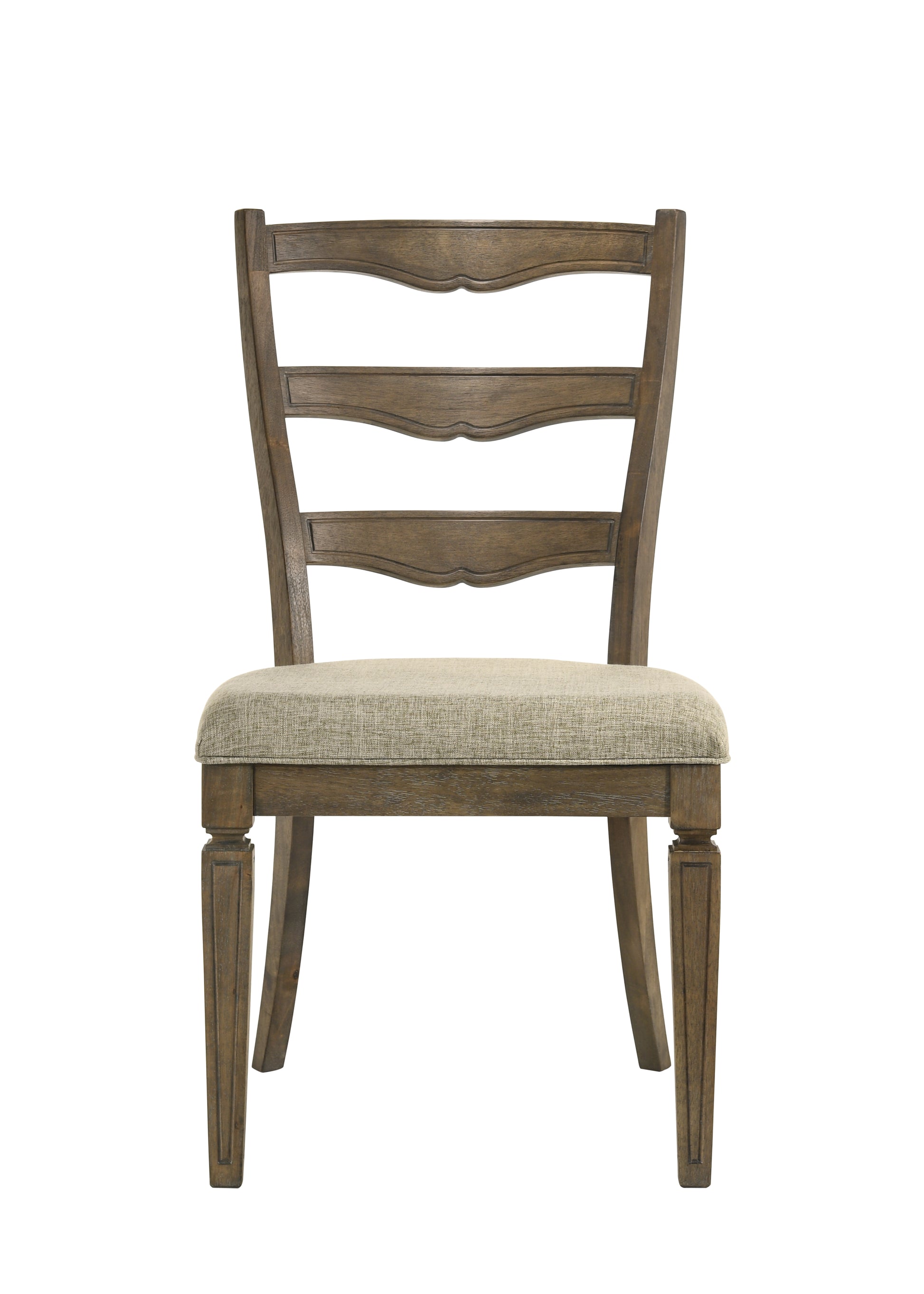 Parfield Side Chair Set 2 , Fabric & Weathered Oak Finish Dn01808 Oak Fabric