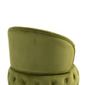 360 Degree Swivel Cuddle Barrel Accent Storage Chairs, Round Armchairs With Wide Upholstered, Fluffy Velvet Fabric Chair For Living Room, Bedroom, Office, Waiting Rooms Olive Green Primary Living Space Foam Velvet