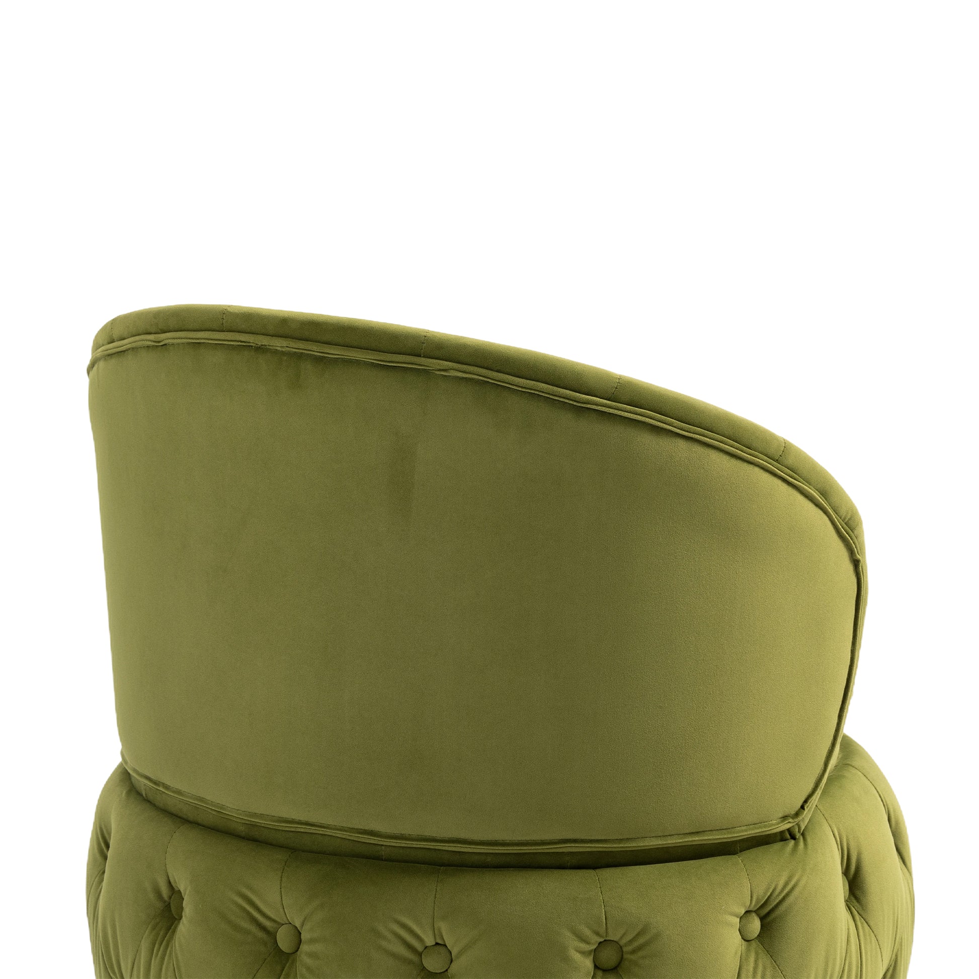 360 Degree Swivel Cuddle Barrel Accent Storage Chairs, Round Armchairs With Wide Upholstered, Fluffy Velvet Fabric Chair For Living Room, Bedroom, Office, Waiting Rooms Olive Green Primary Living Space Foam Velvet
