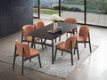 Eliora Dining Table, Black Finish Dn02366 Black Wood
