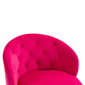 360 Degree Swivel Cuddle Barrel Accent Storage Chairs, Round Armchairs With Wide Upholstered, Fluffy Velvet Fabric Chair For Living Room, Bedroom, Office, Waiting Rooms Red Primary Living Space Foam Velvet
