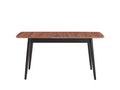 Lanae Dining Table, Natural & Black Finish Dn02364 Natural Black Wood