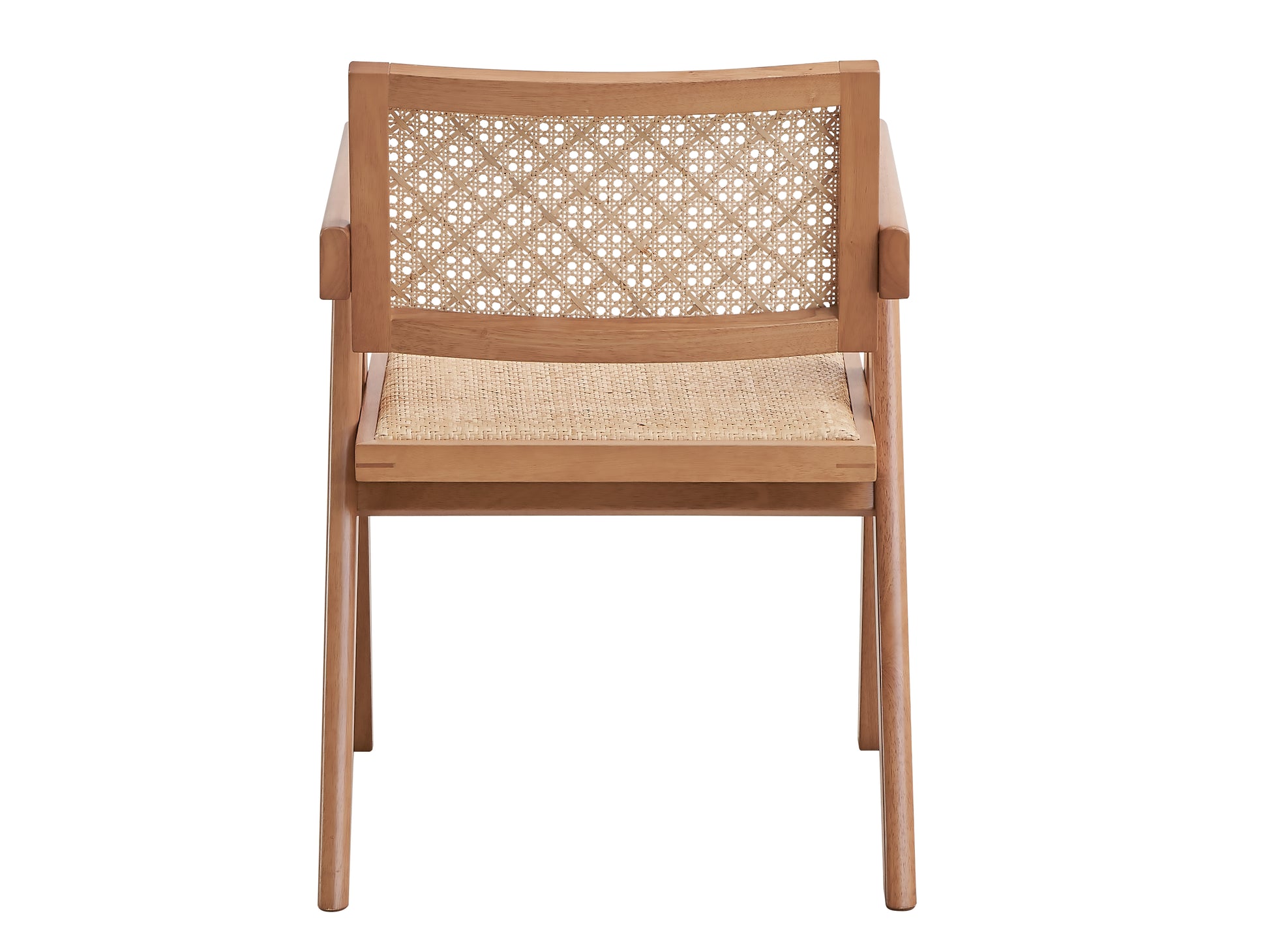 Velentina Arm Chair Set 2 , Rattan & Natural Finish Dn02373 Rattan Wood