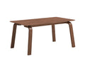 Ginny Dining Table, Walnut Finish Dn02307 Walnut Wood