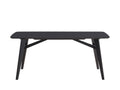 Eliora Dining Table, Black Finish Dn02366 Black Wood