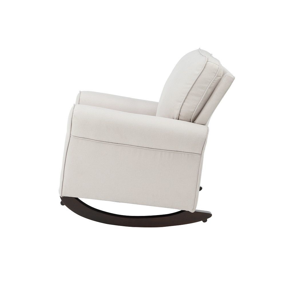 Acme Elvin Rocking Chair, Beige Fabric Ac02184