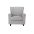 Denzell Rocking Chair, Gray Linen Ac02185 Gray Linen