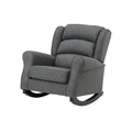 Fabien Rocking Chair, Gray Fabric Ac02183 Gray Fabric