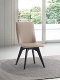 Redmond Side Chair Set 2 , Khaki Leather & Black Finish Dn02399 Khaki Leather