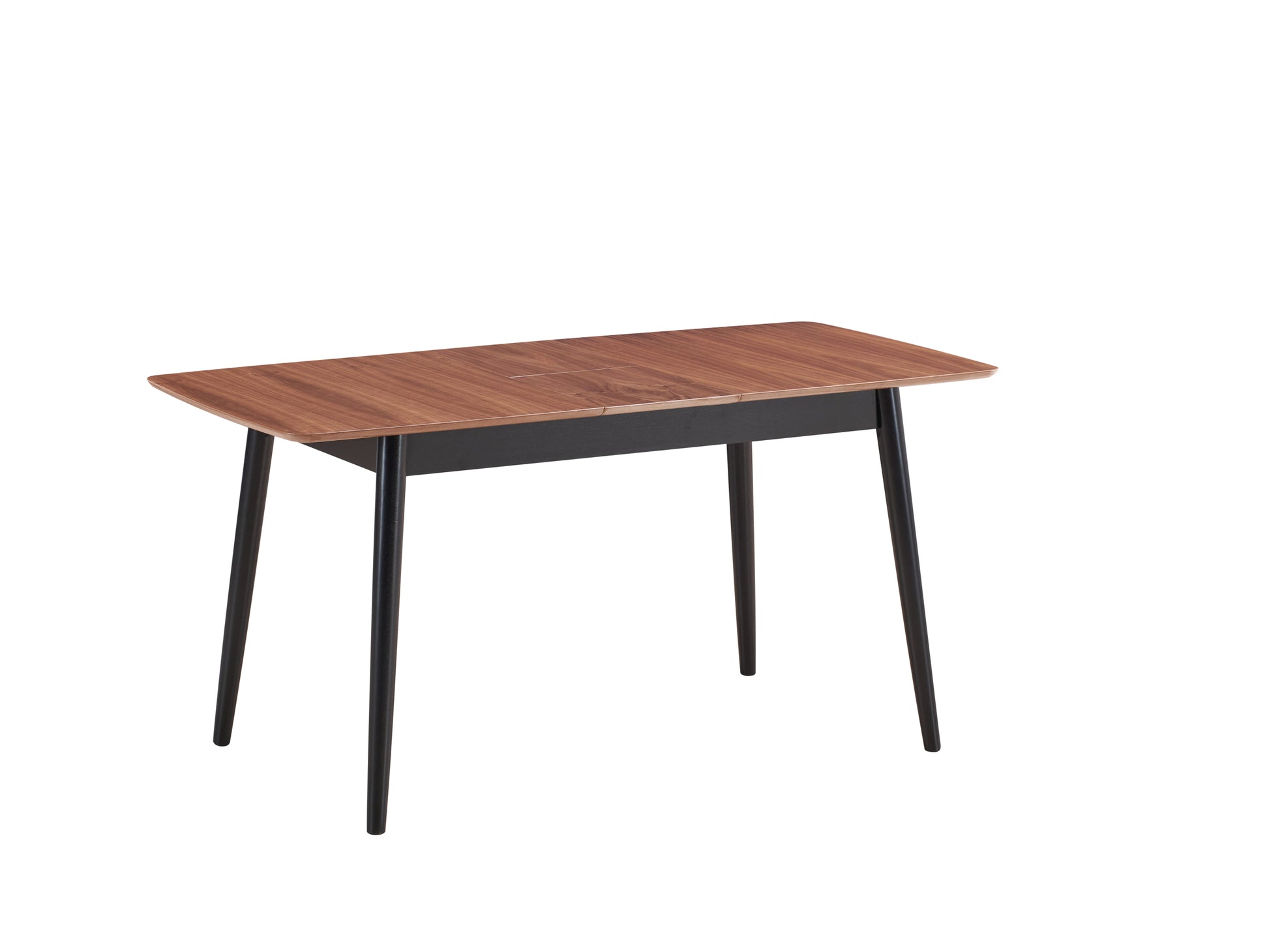 Lanae Dining Table, Natural & Black Finish Dn02364 Natural Black Wood