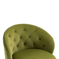 360 Degree Swivel Cuddle Barrel Accent Storage Chairs, Round Armchairs With Wide Upholstered, Fluffy Velvet Fabric Chair For Living Room, Bedroom, Office, Waiting Rooms Olive Green Primary Living Space Foam Velvet