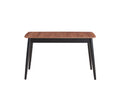 Lanae Dining Table, Natural & Black Finish Dn02364 Natural Black Wood