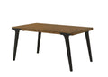 Hillary Dining Table, Walnut & Black Finish Dn02305 Walnut Wood