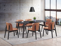 Eliora Dining Table, Black Finish Dn02366 Black Wood