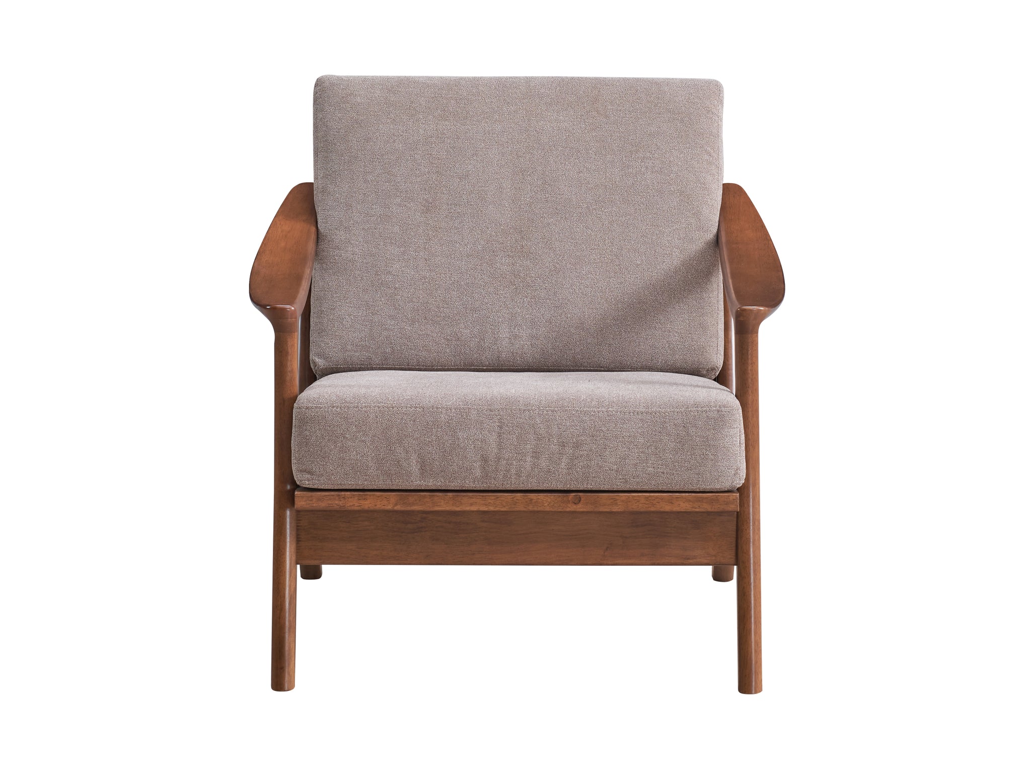Acme Lide Accent Chair, Light Brown Fabric &