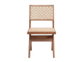 Velentina Side Chair Set 2 , Rattan & Natural Finish Dn02372 Rattan Wood