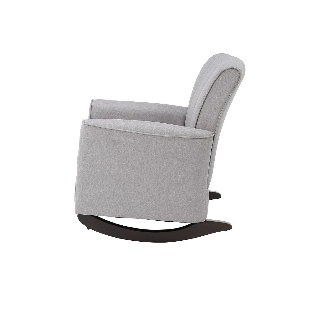 Denzell Rocking Chair, Gray Linen Ac02185 Gray Linen