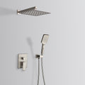 Shower Faucet Set Anti scald Shower Fixtures with brushed nickel-brass