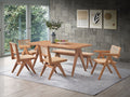 Velentina Side Chair Set 2 , Rattan & Natural Finish Dn02372 Rattan Wood