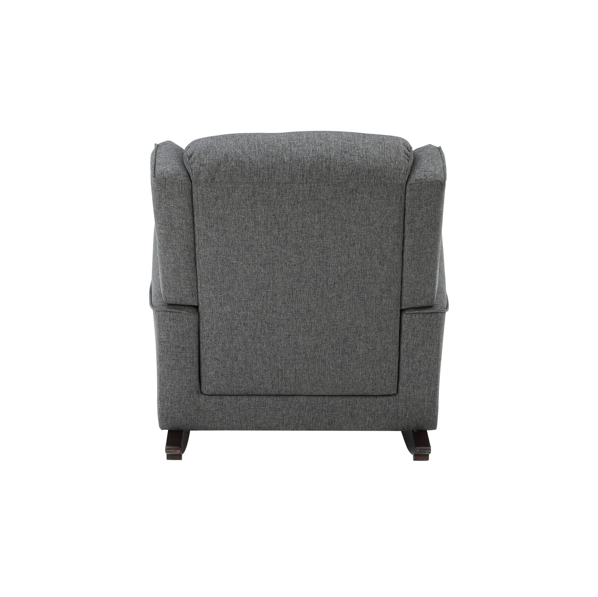 Acme Fabien Rocking Chair, Gray Fabric Ac02183