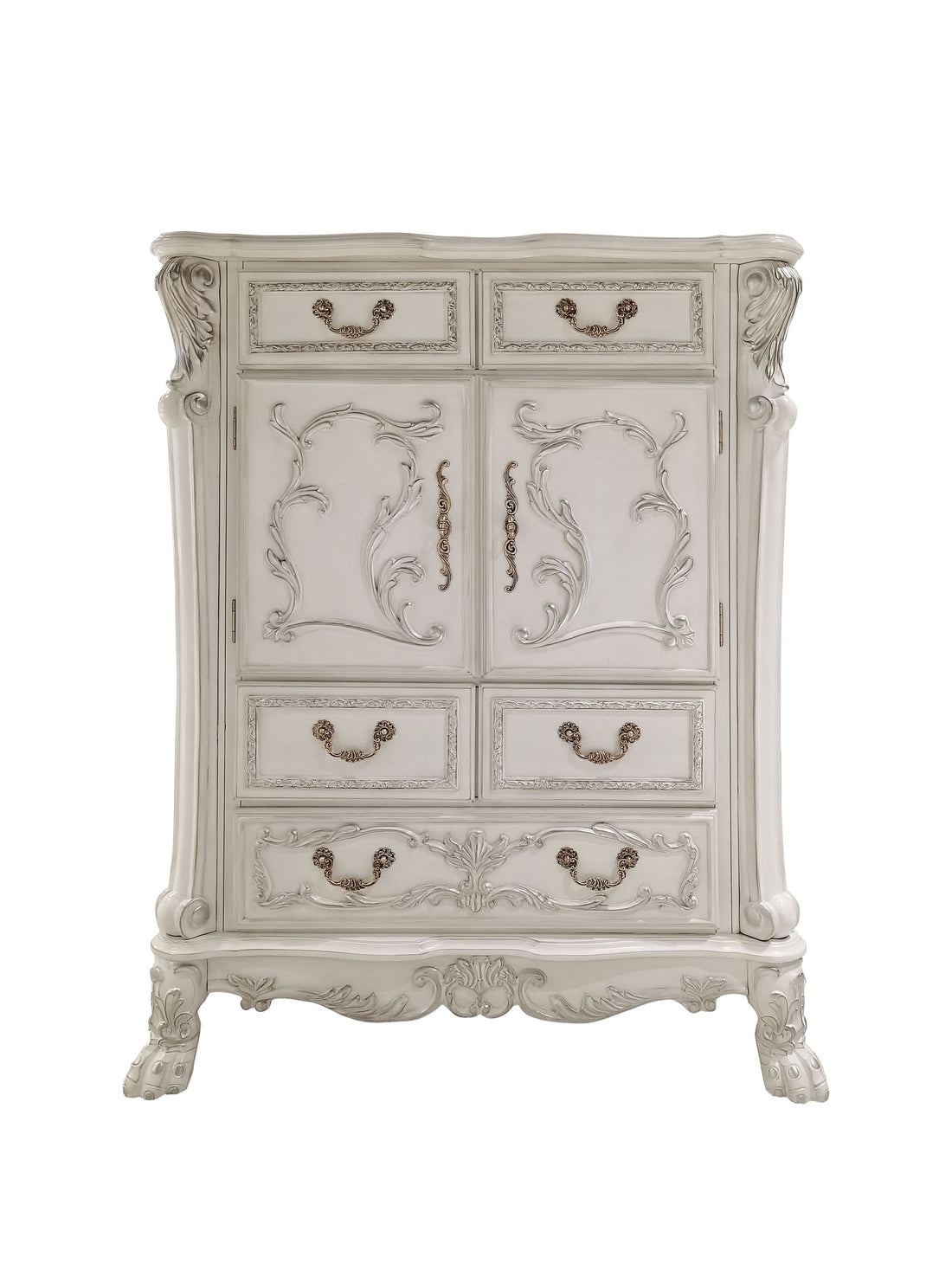 Dresden Ii Chest Pu & White Finish Bd01677 White Pu
