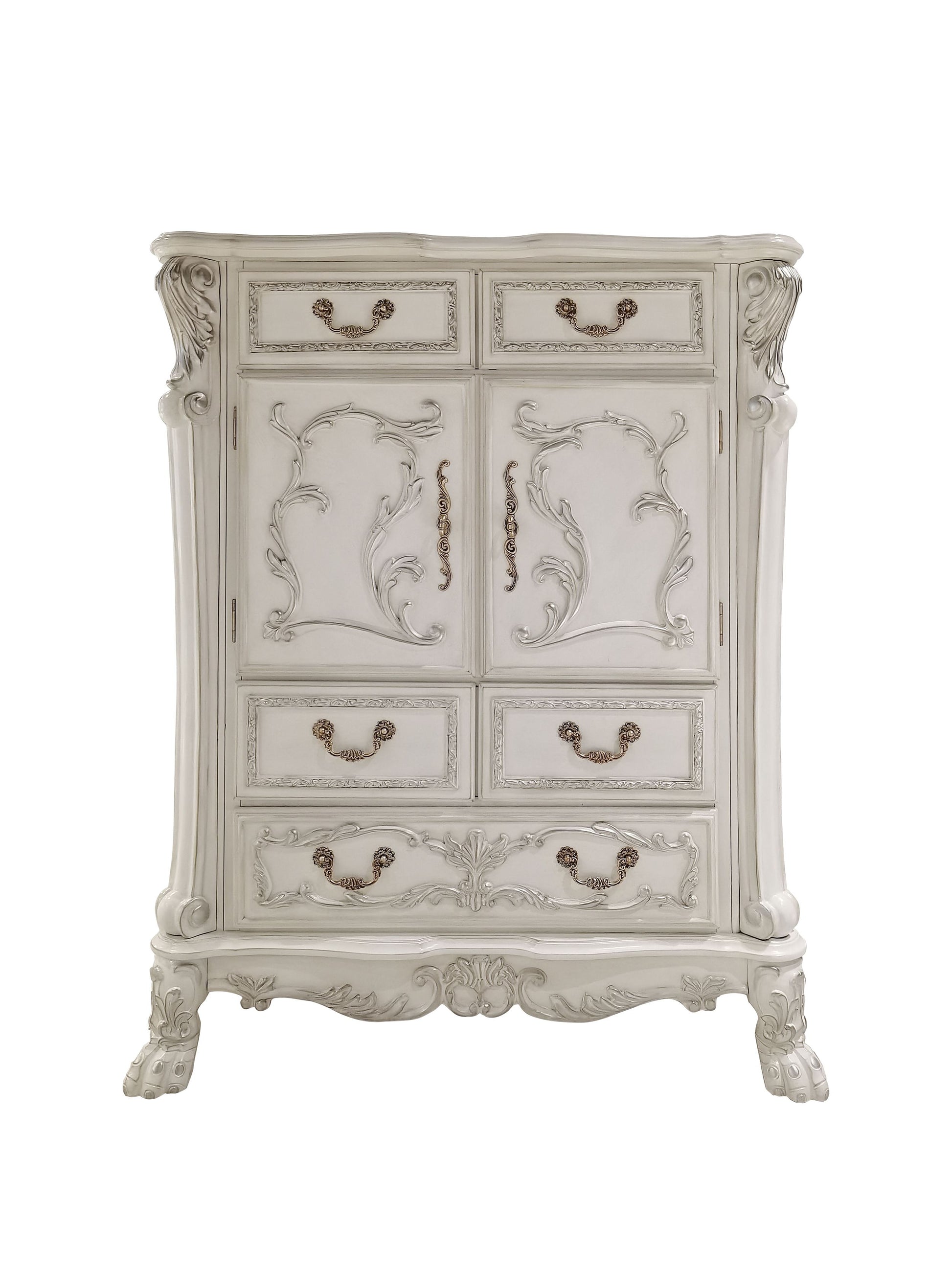 Dresden Ii Chest Pu & White Finish Bd01677 White Pu
