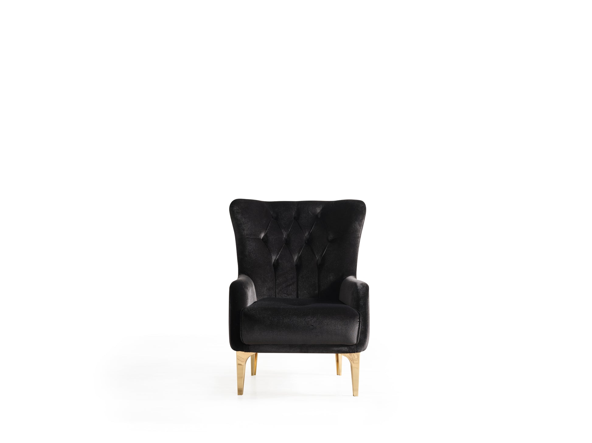 Lust Modern Style Chair In Black Black Modern Upholstered Wood